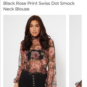 NWT Rue21 rose print top